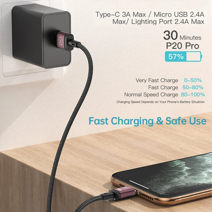 3A Magnetic Charging Cable 3 in 1