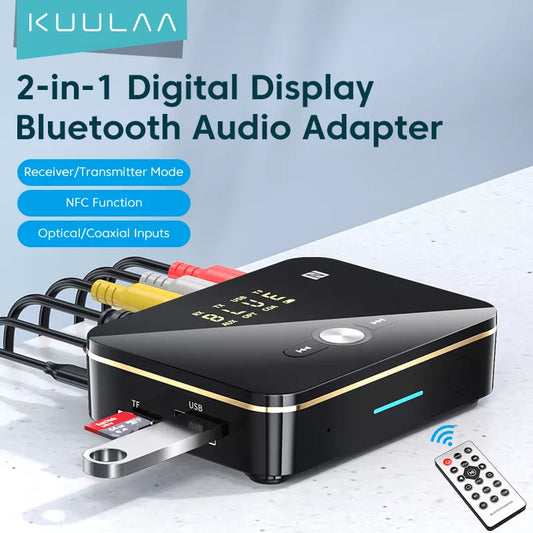 2 in 1 Digital Display Bluetooth Audio Adapter