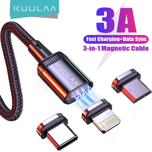 3A Magnetic Charging Cable 3 in 1