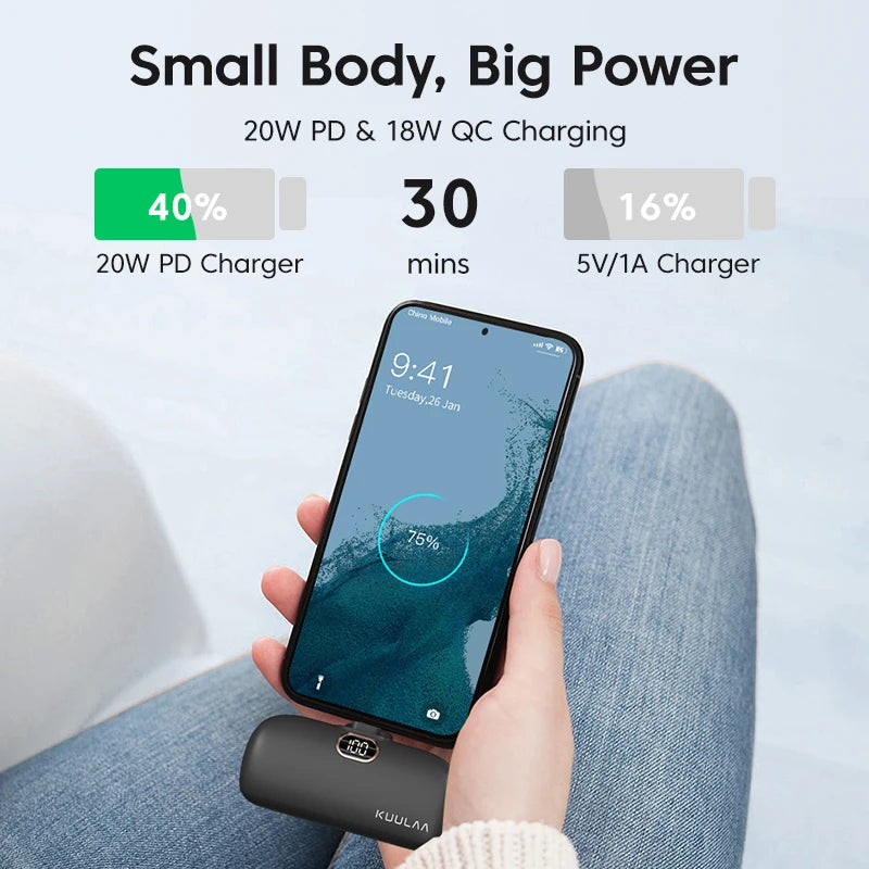 Mini Pocket Power Bank 5000mAh