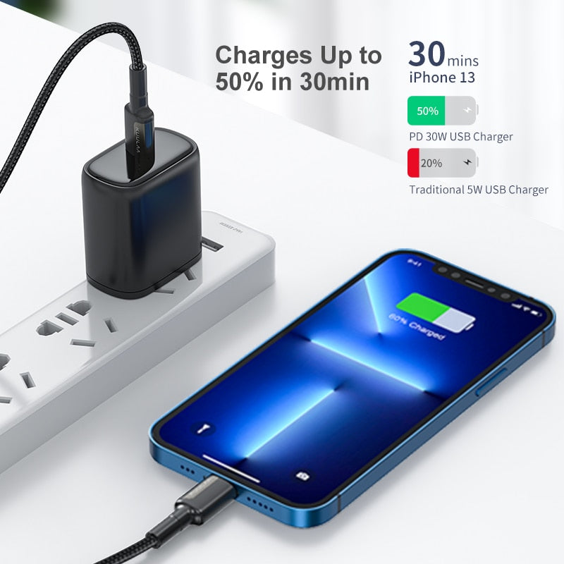 USB C Cable for iPhone 30W Fast Charging