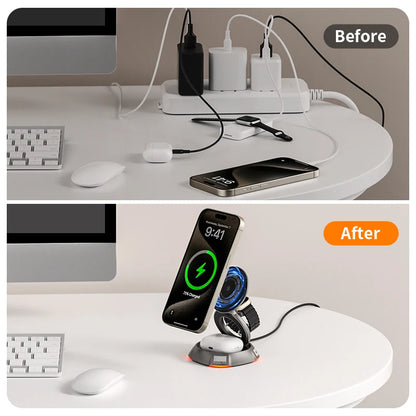 3 in 1 Rotate Wireless Charger Stand