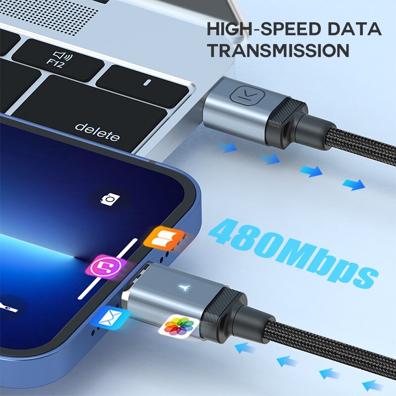 USB C Cable PD 65W 5A Magnetic