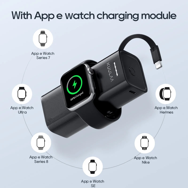 Power Bank Magnetic 5000mAh for Apple Watch