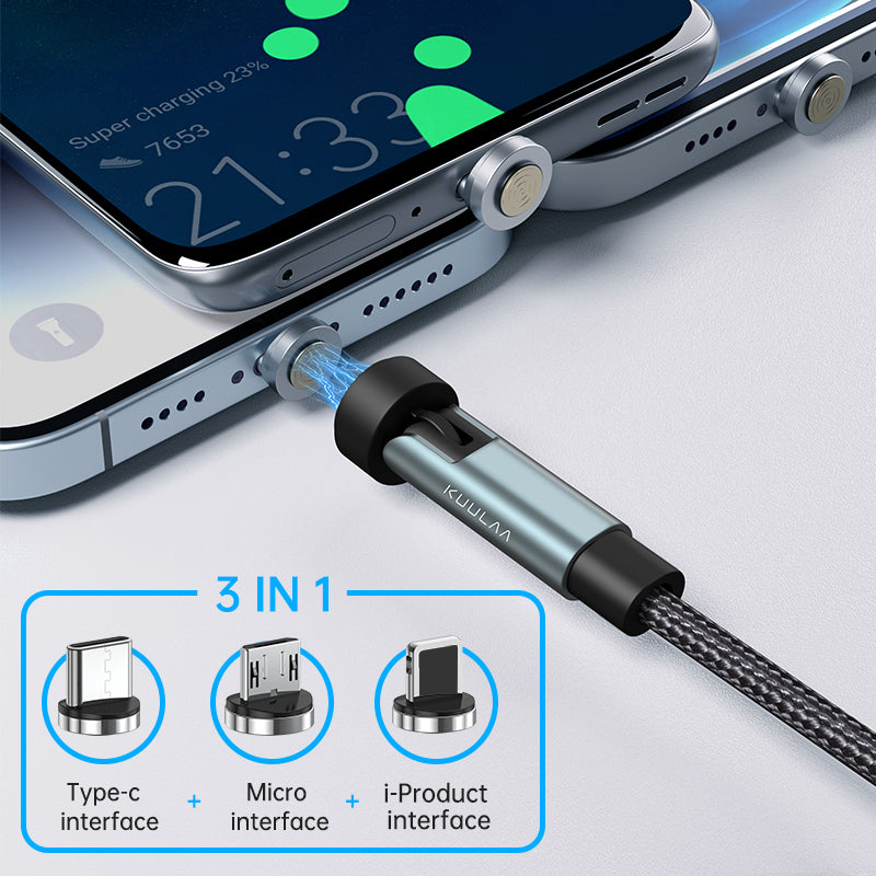 540 Rotate Magnetic Cable Fast Charging